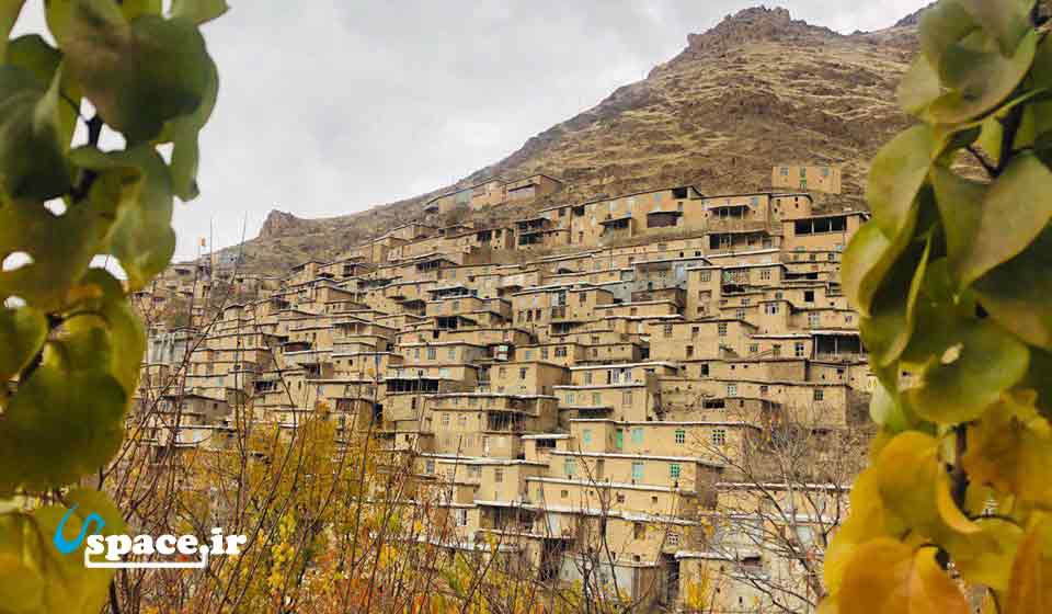 نمای روستای زیبای دولاب اقامتگاه بوم گردی تریفه - سنندج - کردستان
